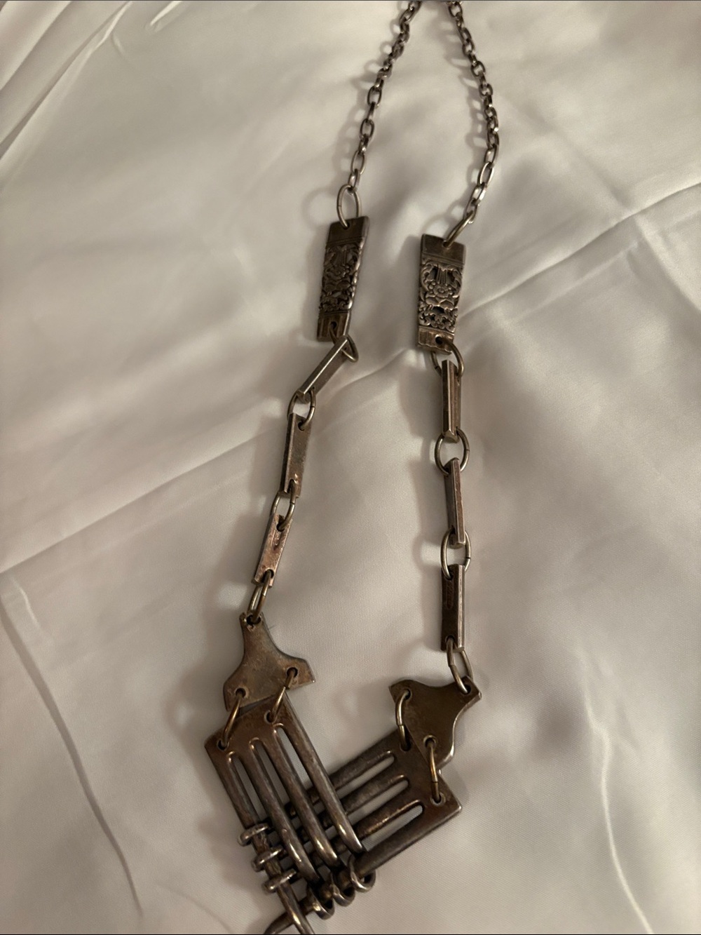 Silver Fork Necklace